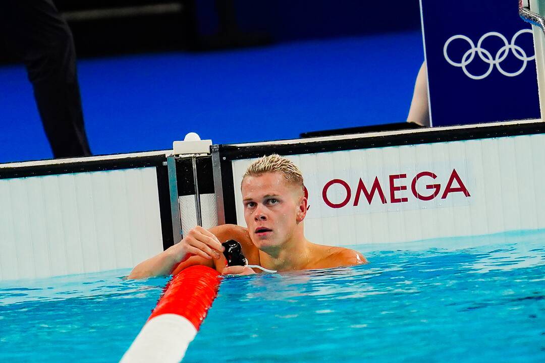 Olimpinės žaidynės: plaukimo pusfinaliai (07 28)