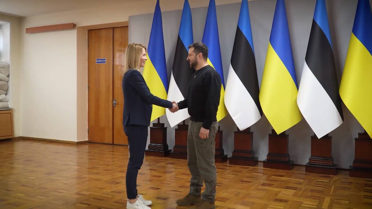 Ukrainoje vieši Estijos premjerė K. Kallas
