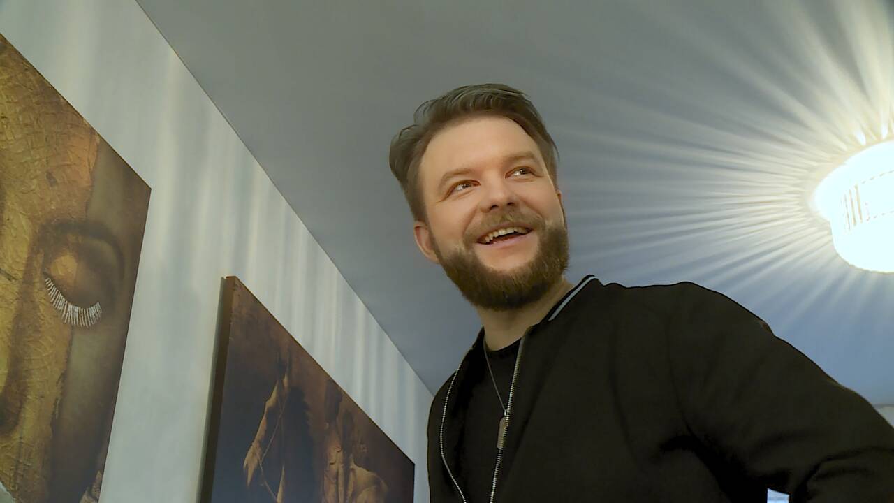 Arvydas Martinėnas-Vudis su sūnumi Elajus