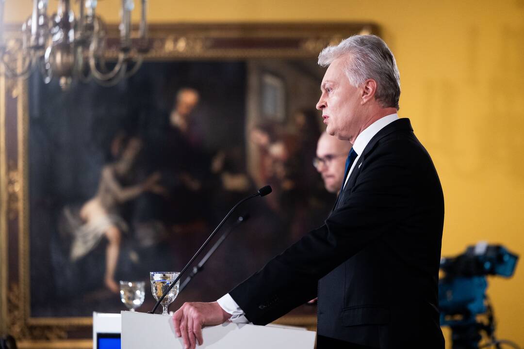 G. Nausėdos porinkiminė spaudos konferencija