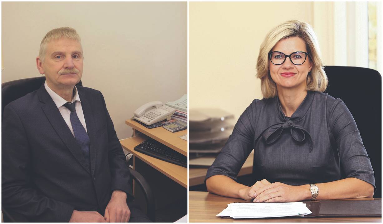 Profesorius A. Naudžiūnas ir doc.dr. D. Žaliaduonytė