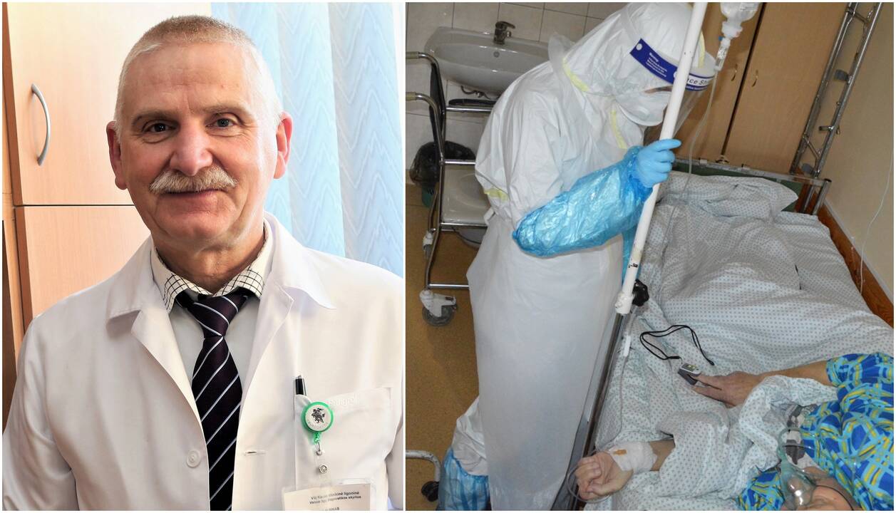 Prof. Albinas Naudžiūnas (kairėje)