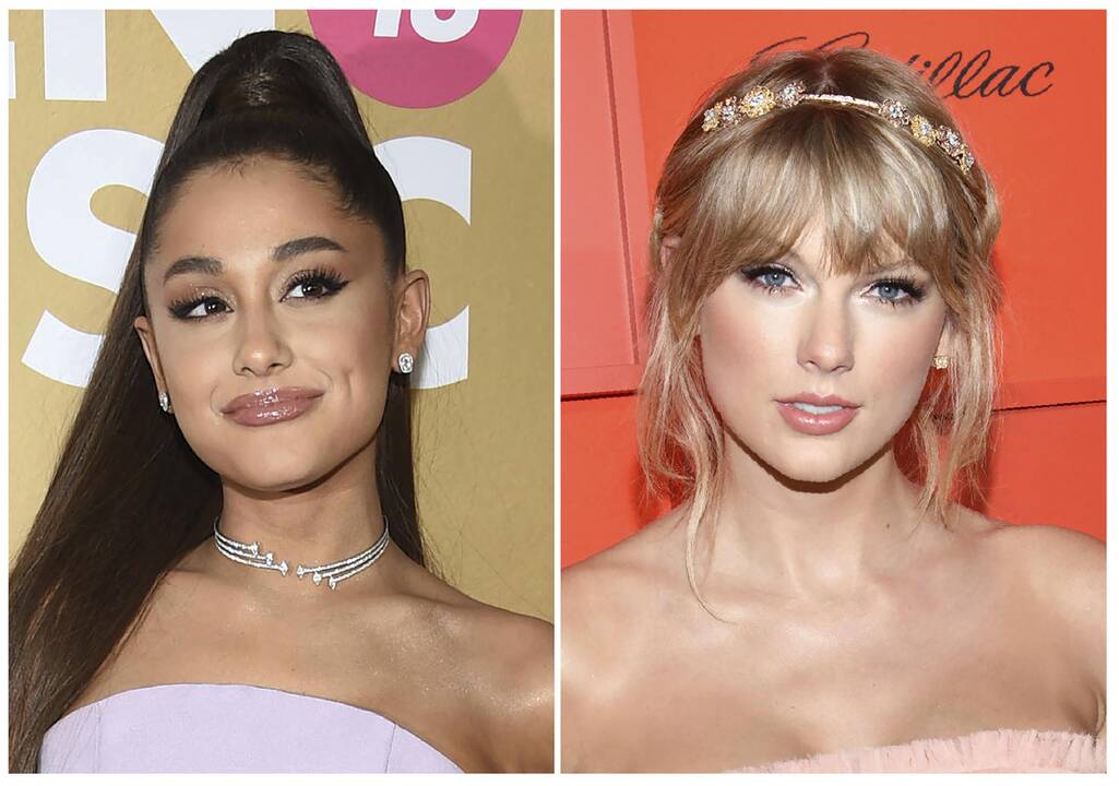 Ariana Grande (kairėje) ir Taylor Swift 