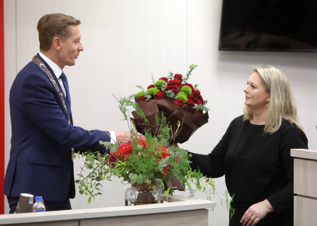 Pirmasis naujai išrinktos Klaipėdos tarybos posėdis