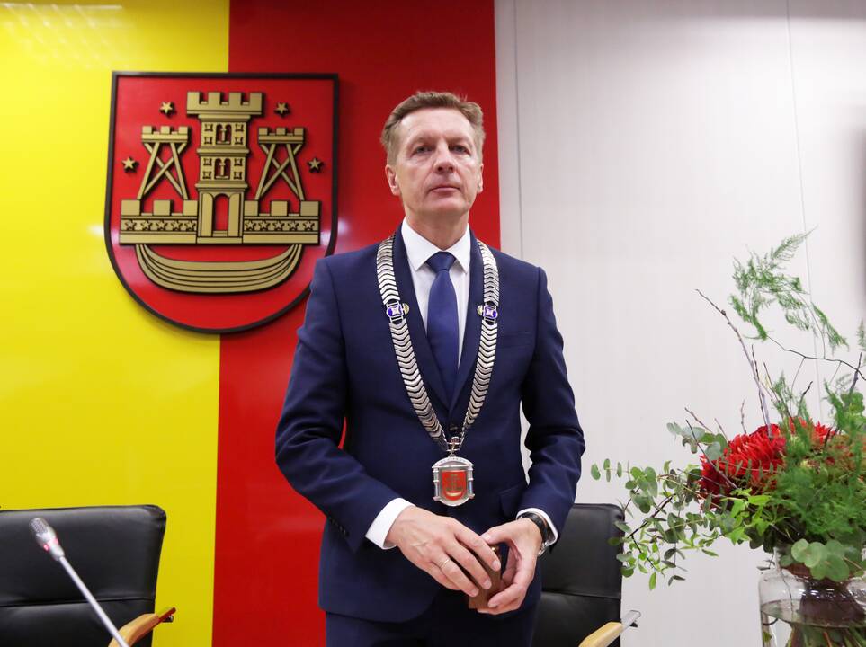 Pirmasis naujai išrinktos Klaipėdos tarybos posėdis