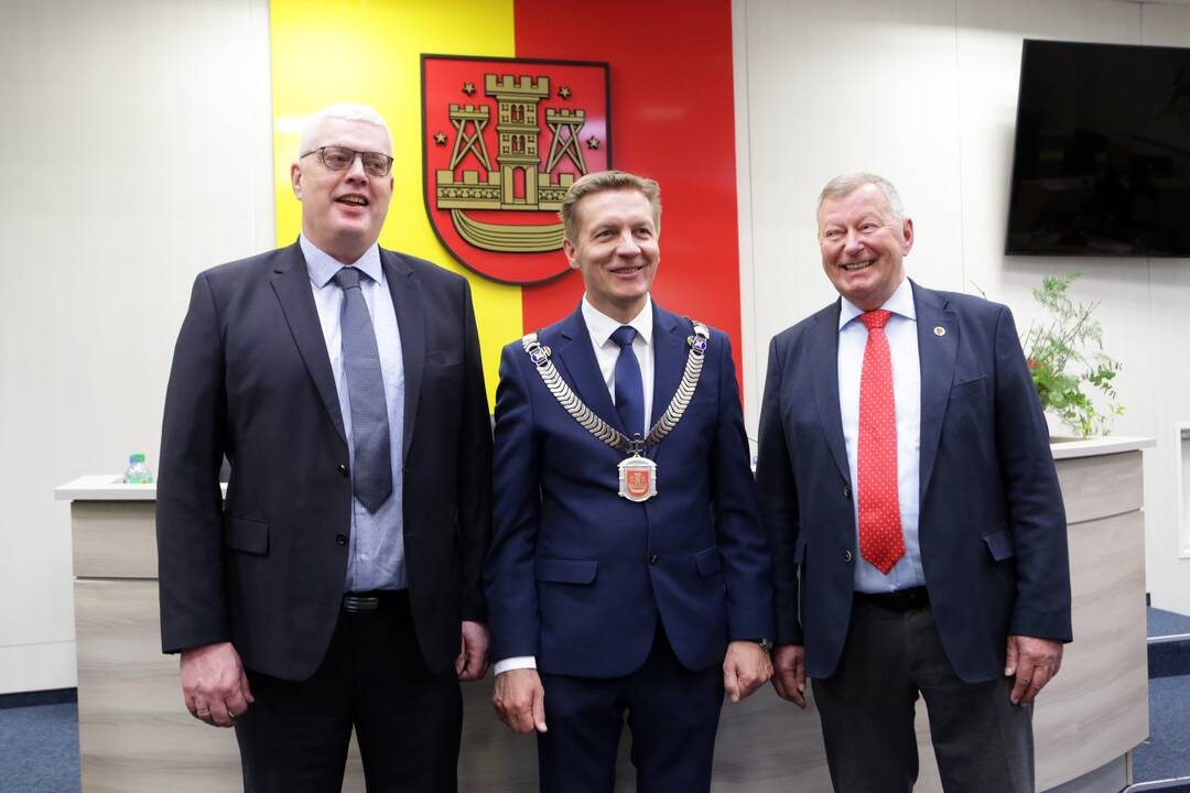Pirmasis naujai išrinktos Klaipėdos tarybos posėdis