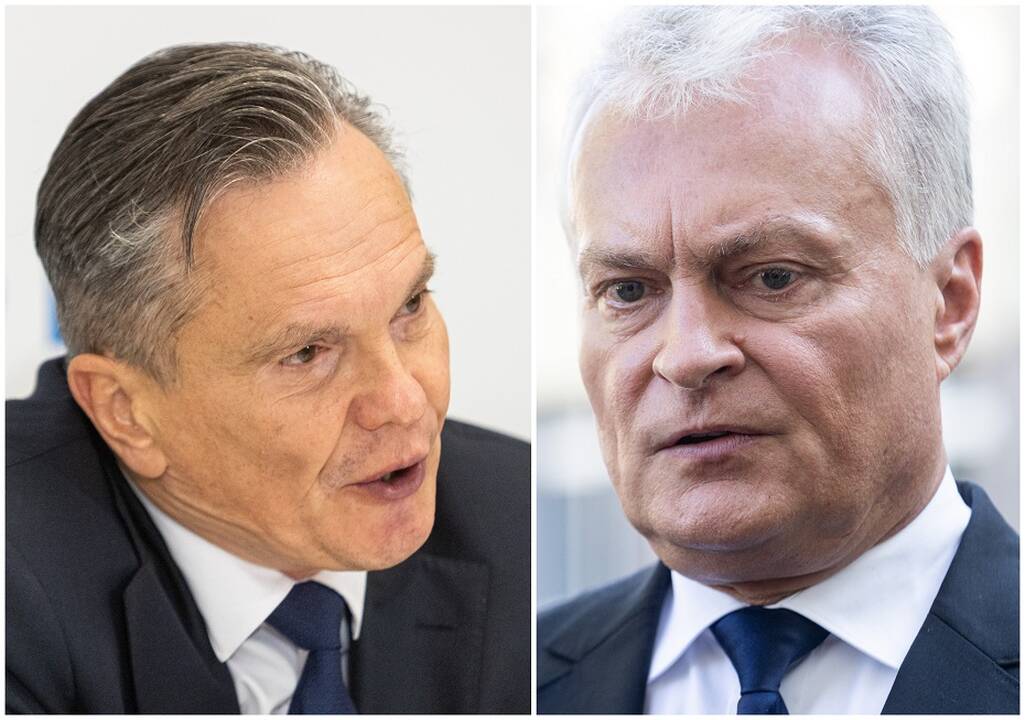 Eitvydas Bajarūnas (kairėje) ir Gitanas Nausėda