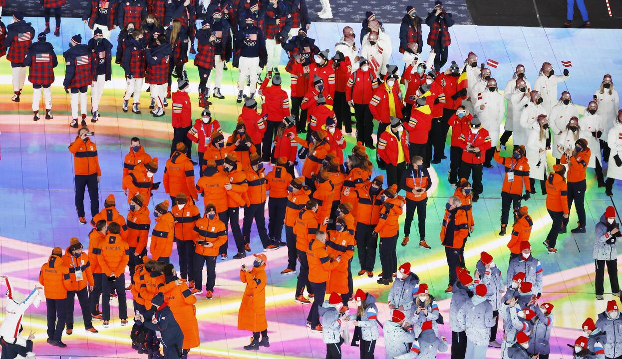 Pekine – žiemos olimpinių žaidynių uždarymo ceremonija