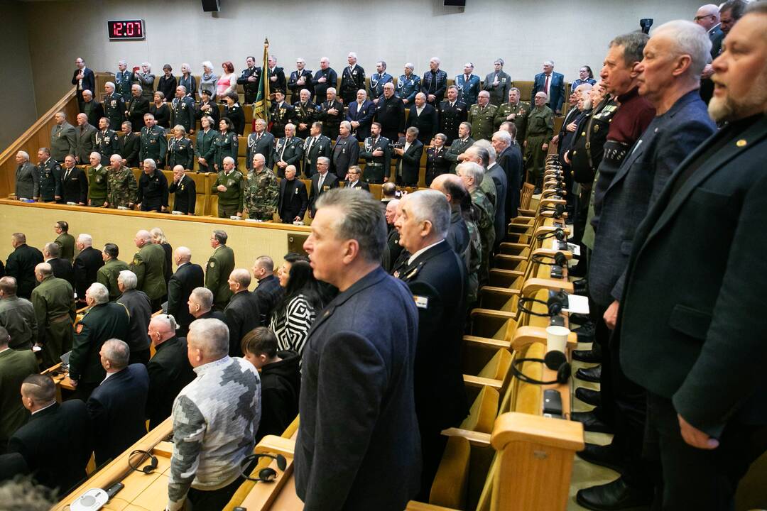 Laisvės gynėjų susitikimas Seimo Kovo 11-osios Akto salėje