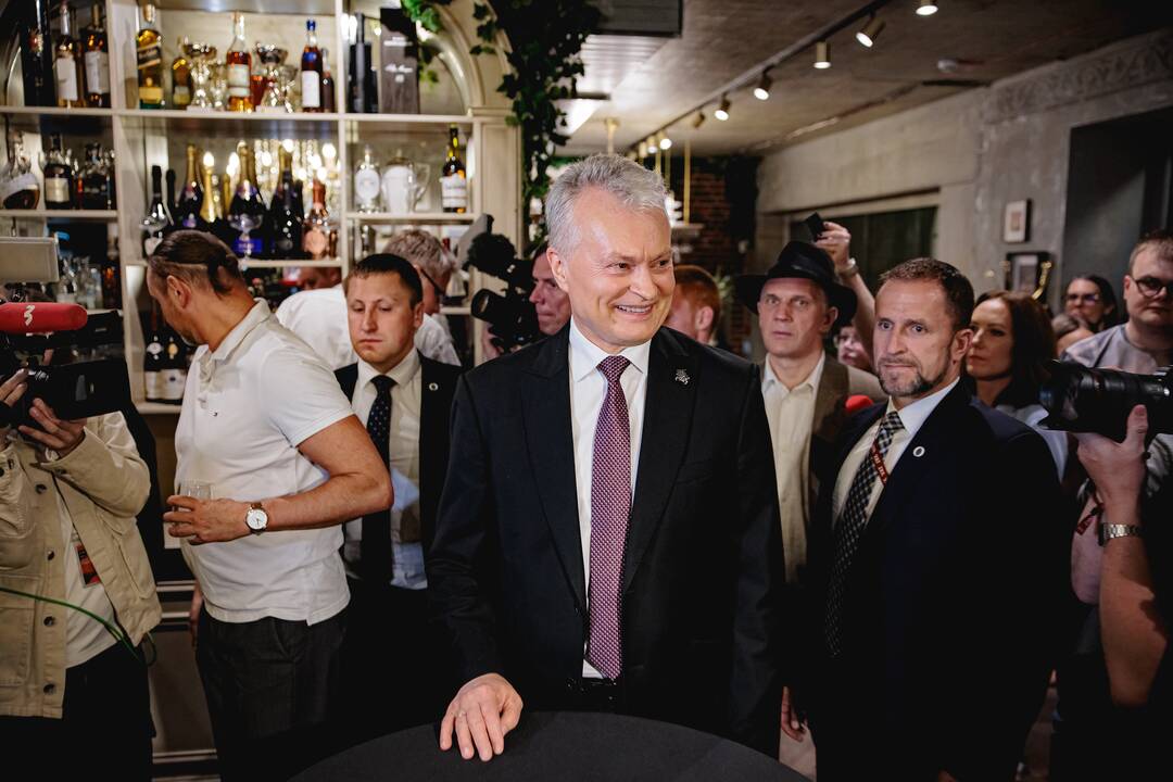 G. Nausėda atvyko į rinkimų štabą