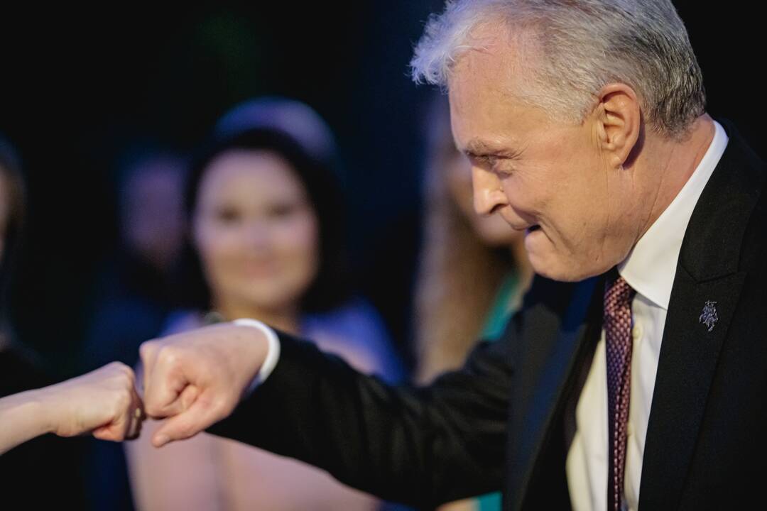 G. Nausėda atvyko į rinkimų štabą
