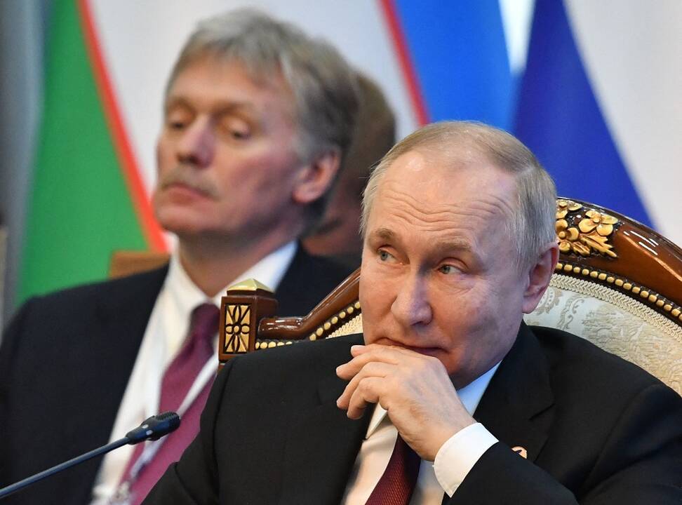 Vladimiras Putinas ir Dmitrijus Peskovas