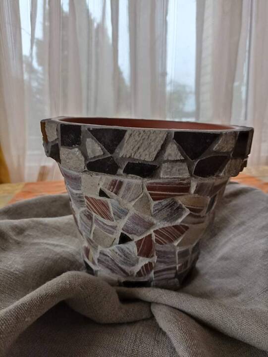Pagalba: po vyro mirties mozaikos menas K.Ballouard padėjo iš naujo susidėlioti gyvenimą. 