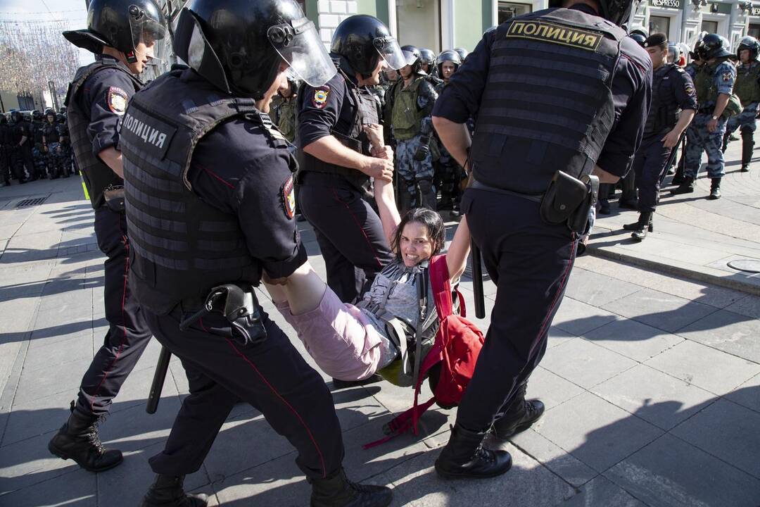 Protestuotojai Maskvoje