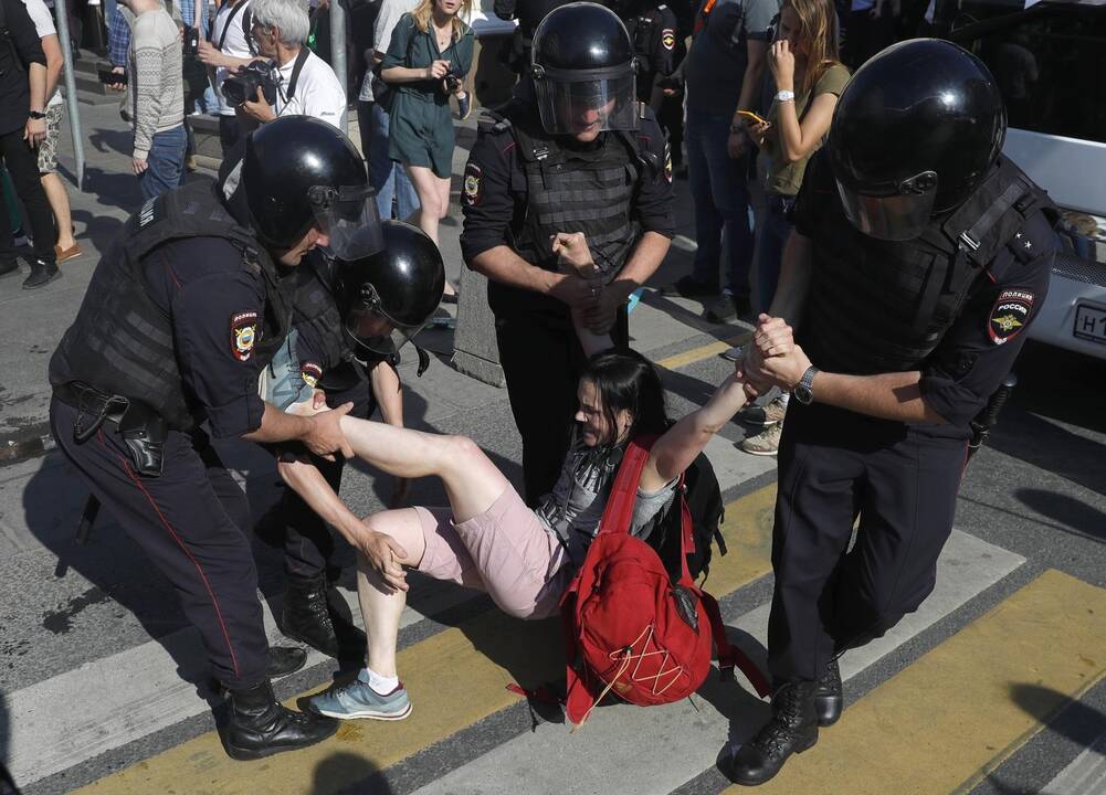 Protestuotojai Maskvoje