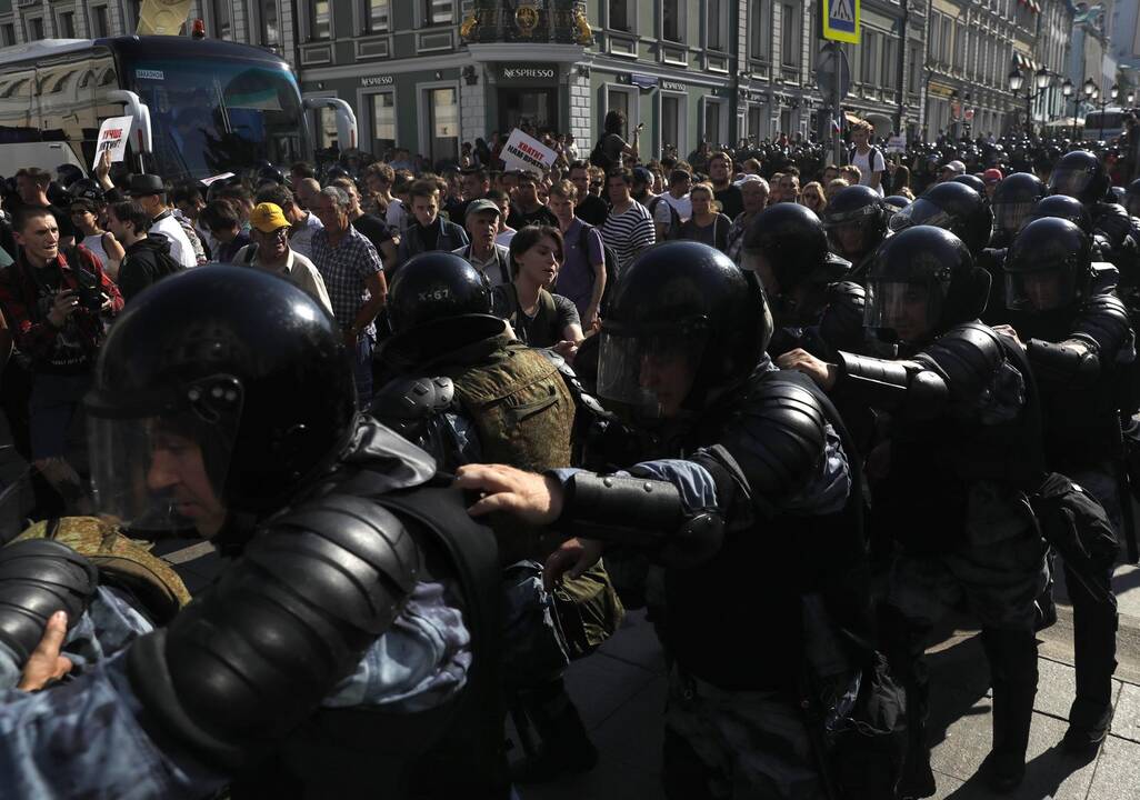 Protestuotojai Maskvoje