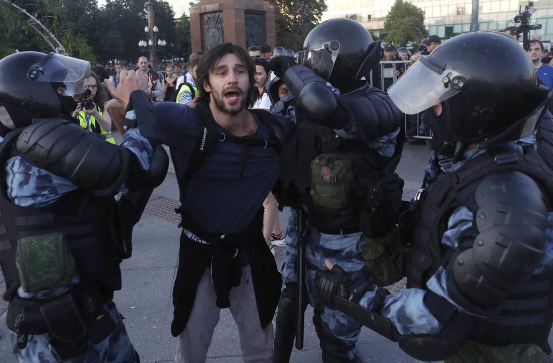Protestuotojai Maskvoje