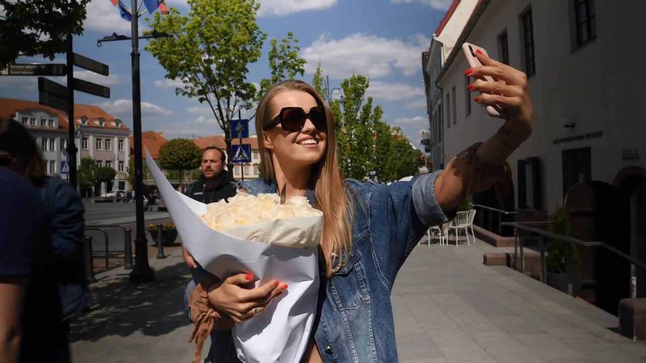 Sandra Šernė su vyru Darvydu