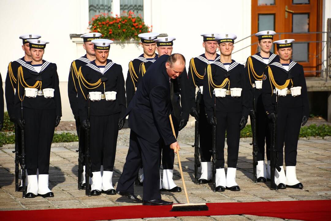 Angela Merkel ir  Mateuszas Morawieckis