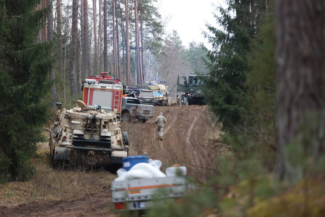 Pabradėje dingusių keturių JAV karių gelbėjimo operacija