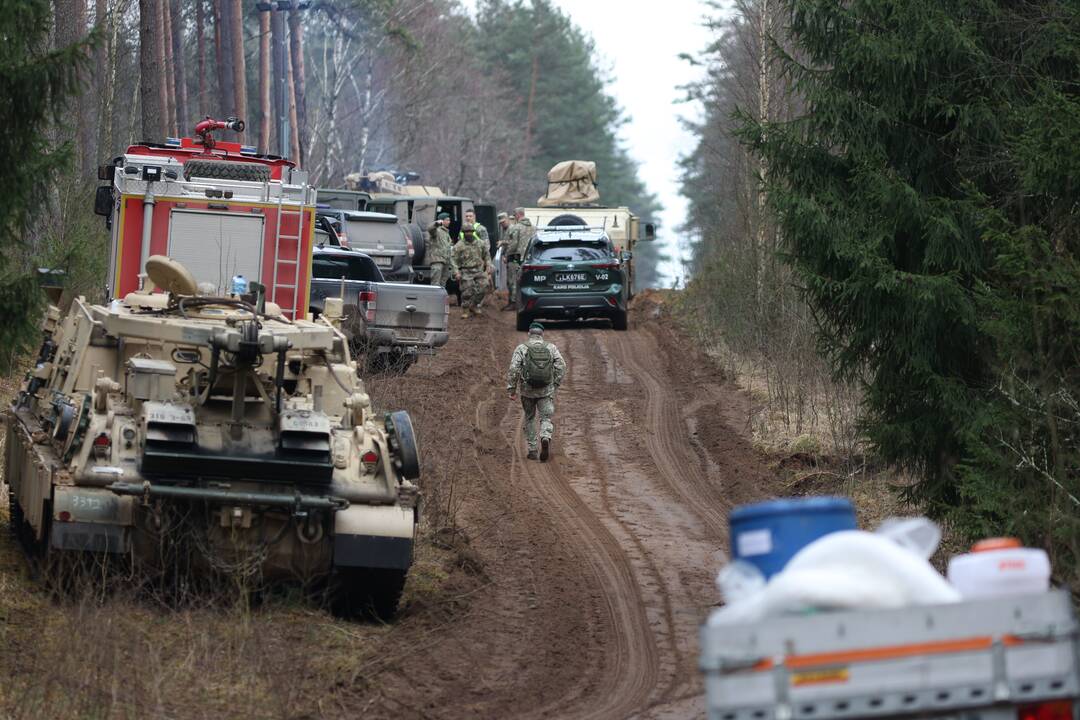 Pabradėje dingusių keturių JAV karių gelbėjimo operacija
