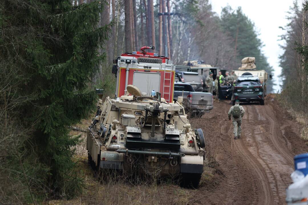 Pabradėje dingusių keturių JAV karių gelbėjimo operacija