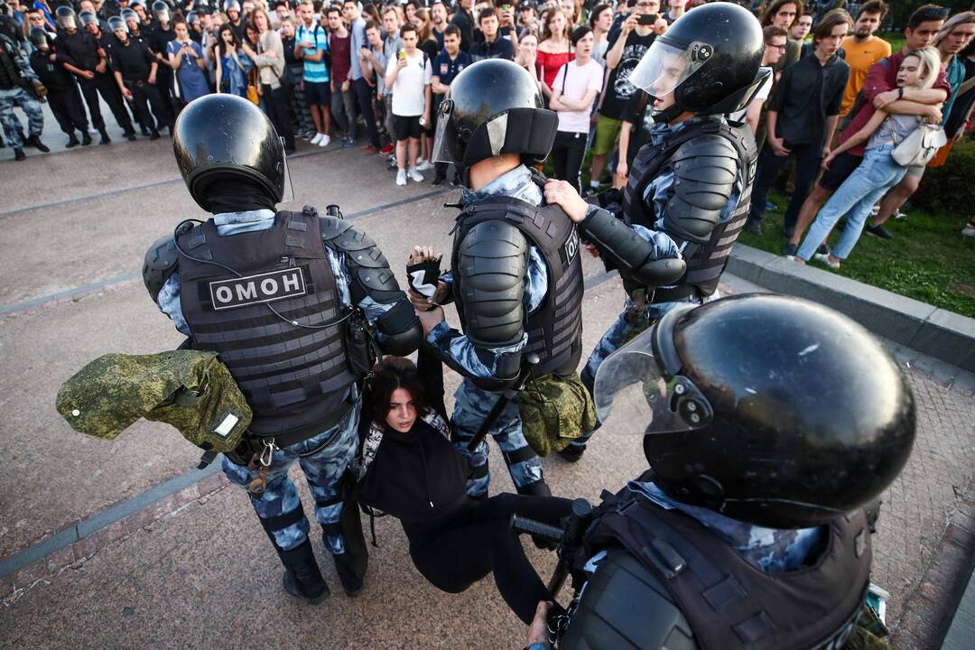 Protestuotojai Maskvoje