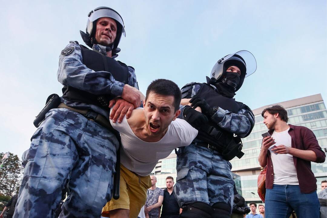 Protestuotojai Maskvoje