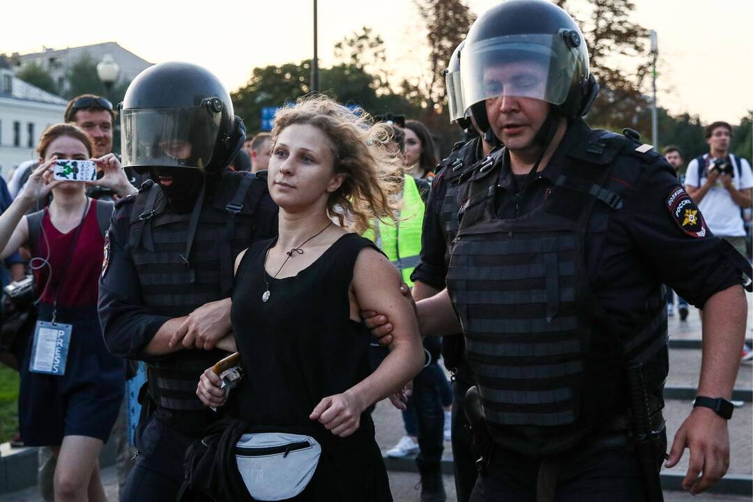 Protestuotojai Maskvoje