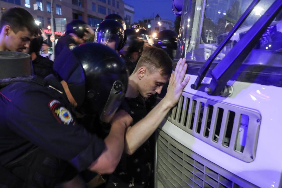 Protestuotojai Maskvoje