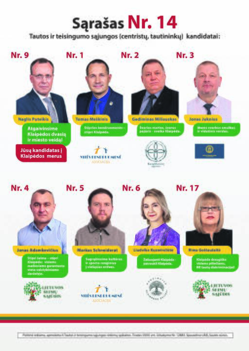 N. Puteikis, kandidatas į Klaipėdos miesto merus: klaipėdiečiams garantuojame 