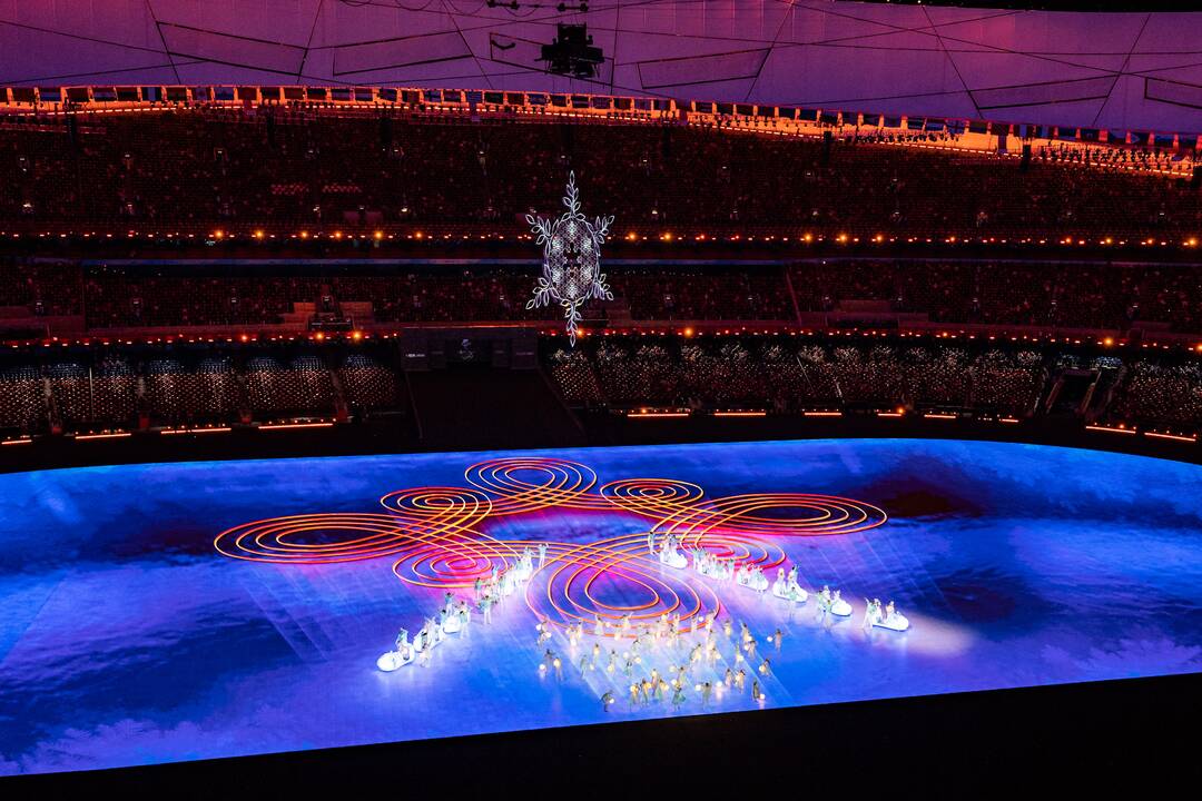 Pekine – žiemos olimpinių žaidynių uždarymo ceremonija