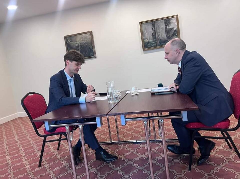 Ignas Vėgėlė (kairėje) ir Aurelijus Veryga