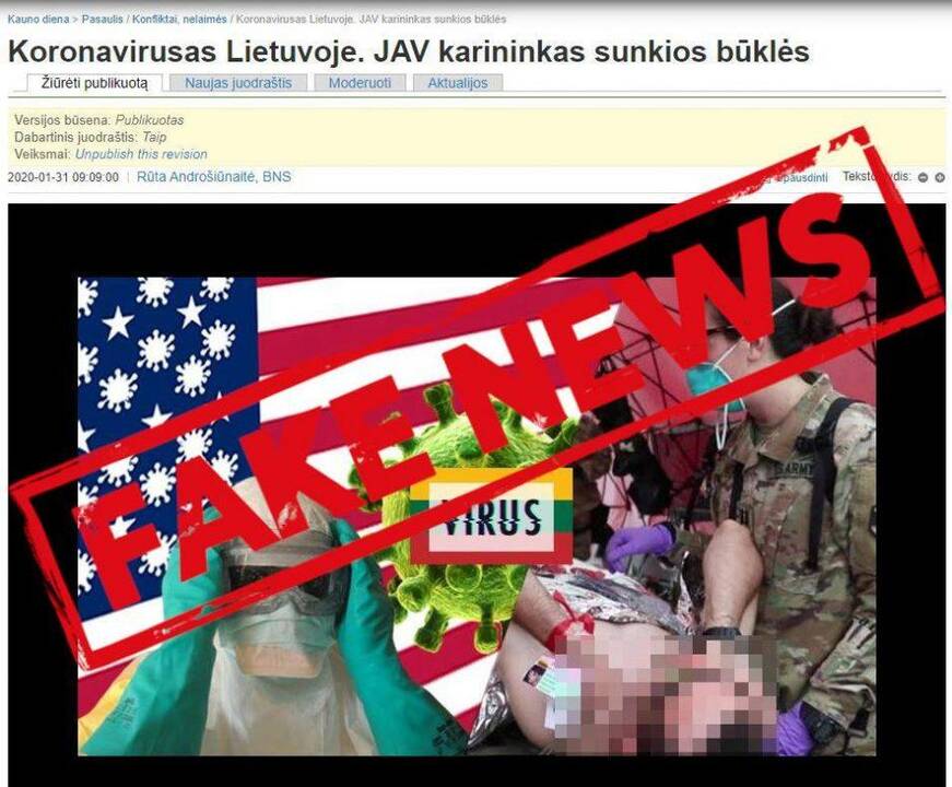 Įsilaužta į portalą klaipeda.diena.lt: paskelbta melaginga žinia apie koronavirusą