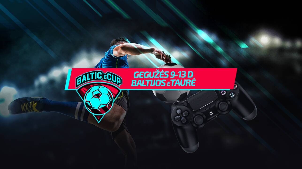 A lygos futbolininkai kovos dėl Baltijos eTaurės