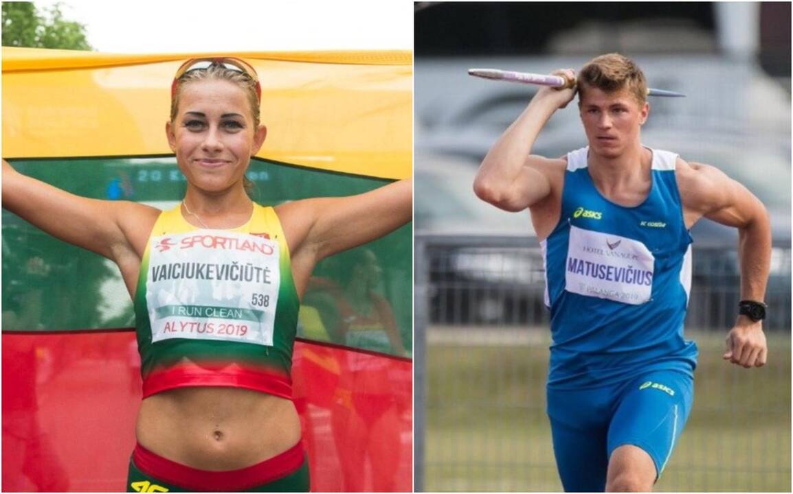 Geriausi metų lengvaatlečiai – Ž. Vaiciukevičiūtė ir E. Matusevičius