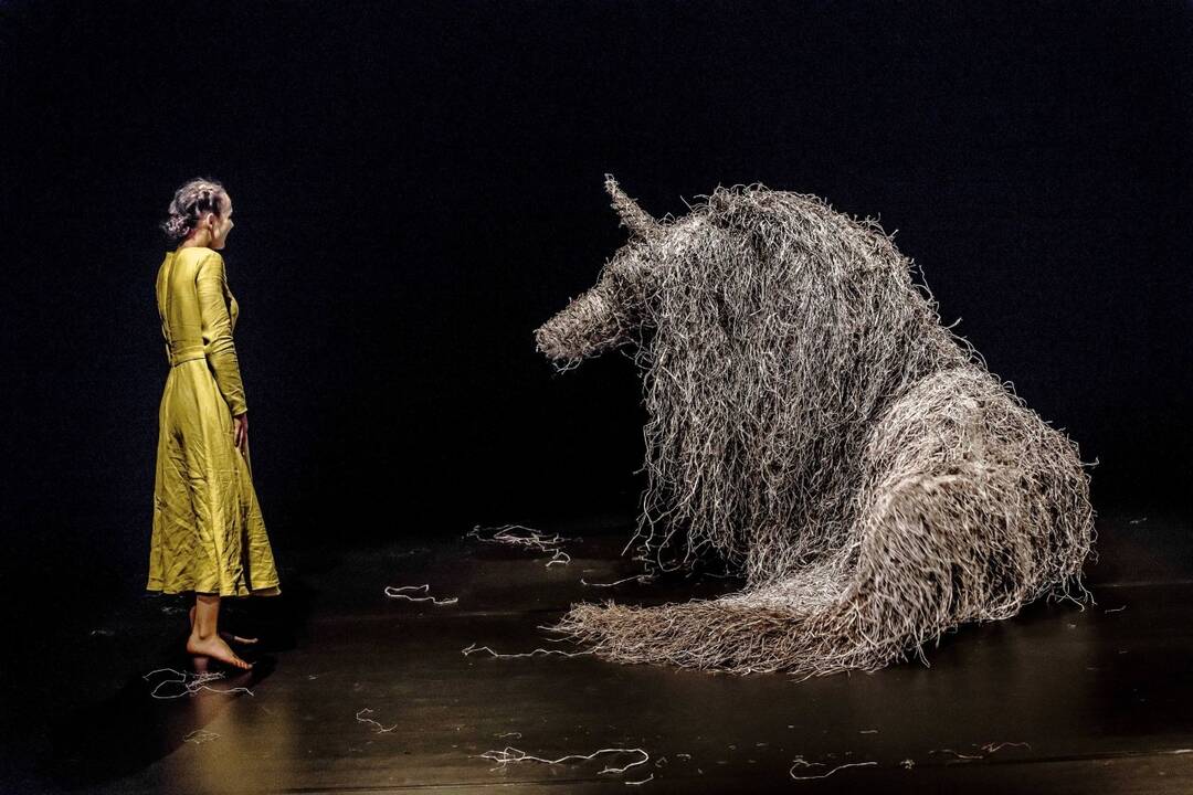 Scena iš spektaklio „Padarėliai“ (Pojūčių teatras, Lietuva).
