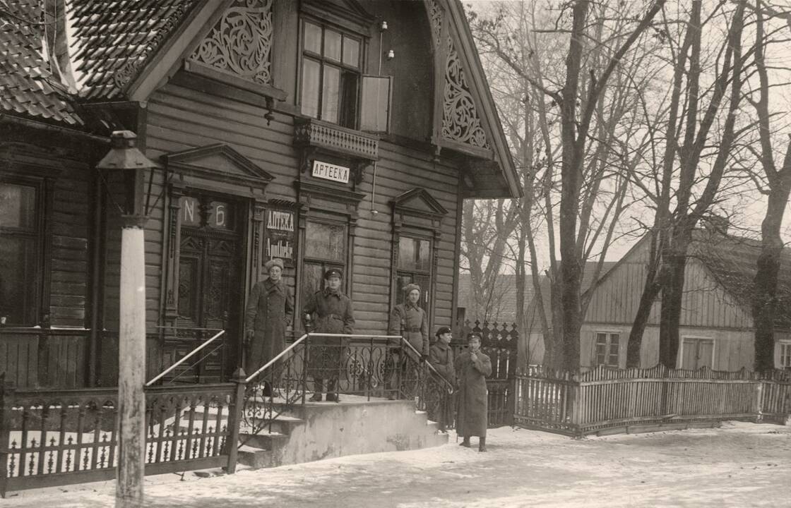 Palanga maždaug 1930 m. Vaizdas iš lėktuvo.