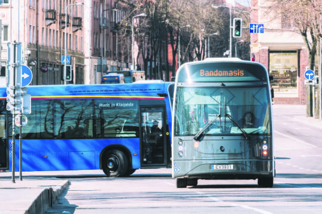 Elektriniai autobusai gaminami ir Klaipėdoje.	