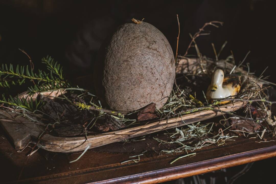 Instaliacijos „Velykų atvirukas“ fragmentai.