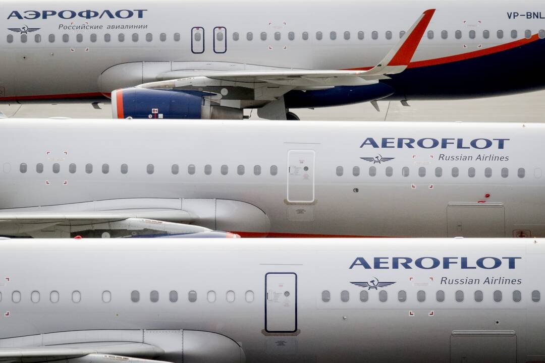 Rusijos „Aeroflot“ nuo kovo 8 dienos stabdo visus skrydžius į užsienį