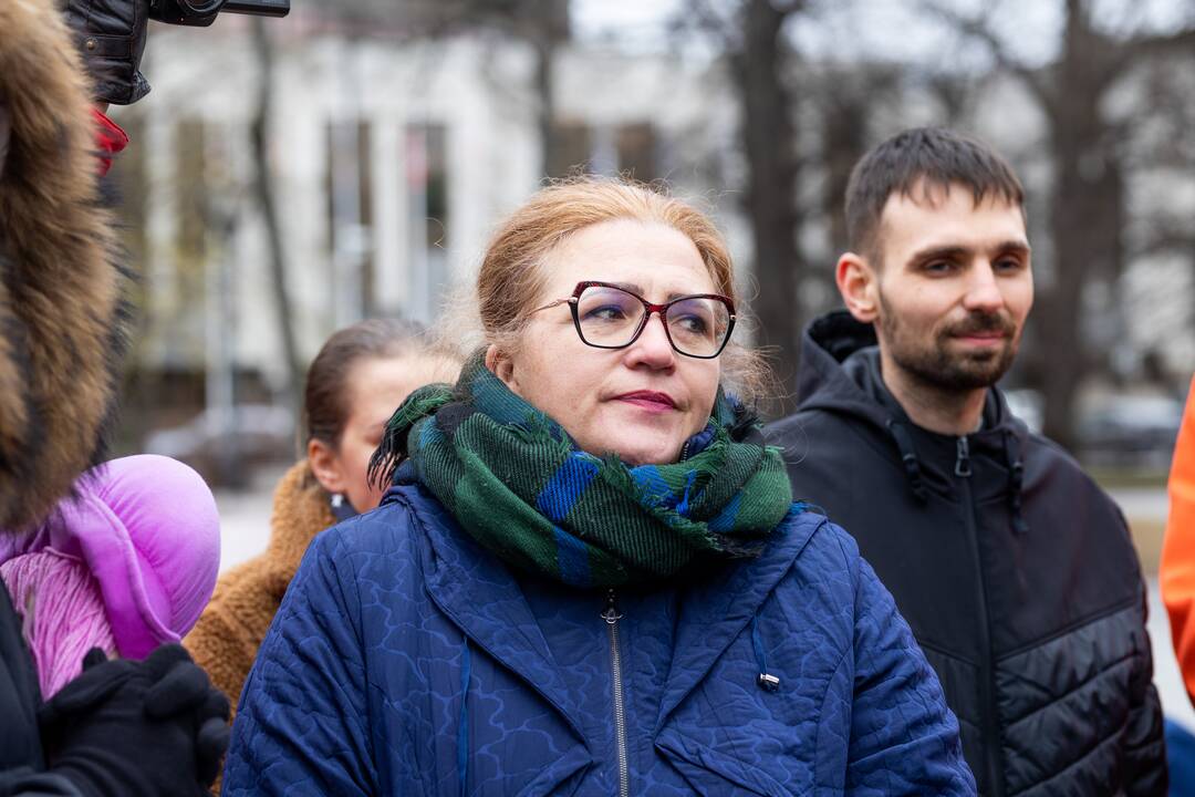 Protestas Vilniuje prieš galimybių pasą vaikams