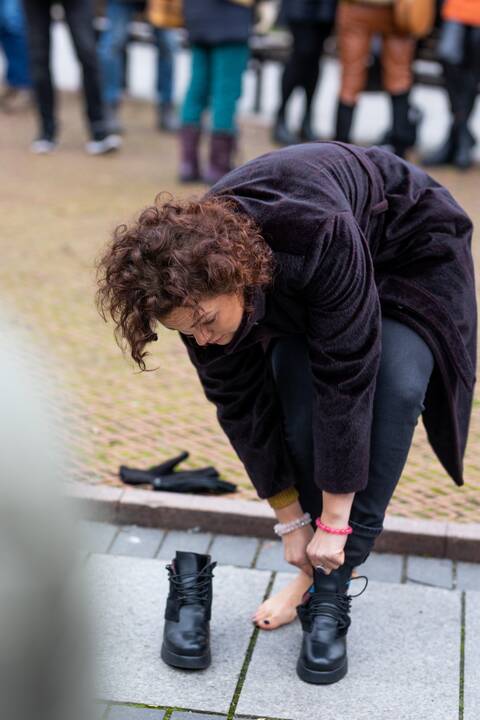 Protestas Vilniuje prieš galimybių pasą vaikams