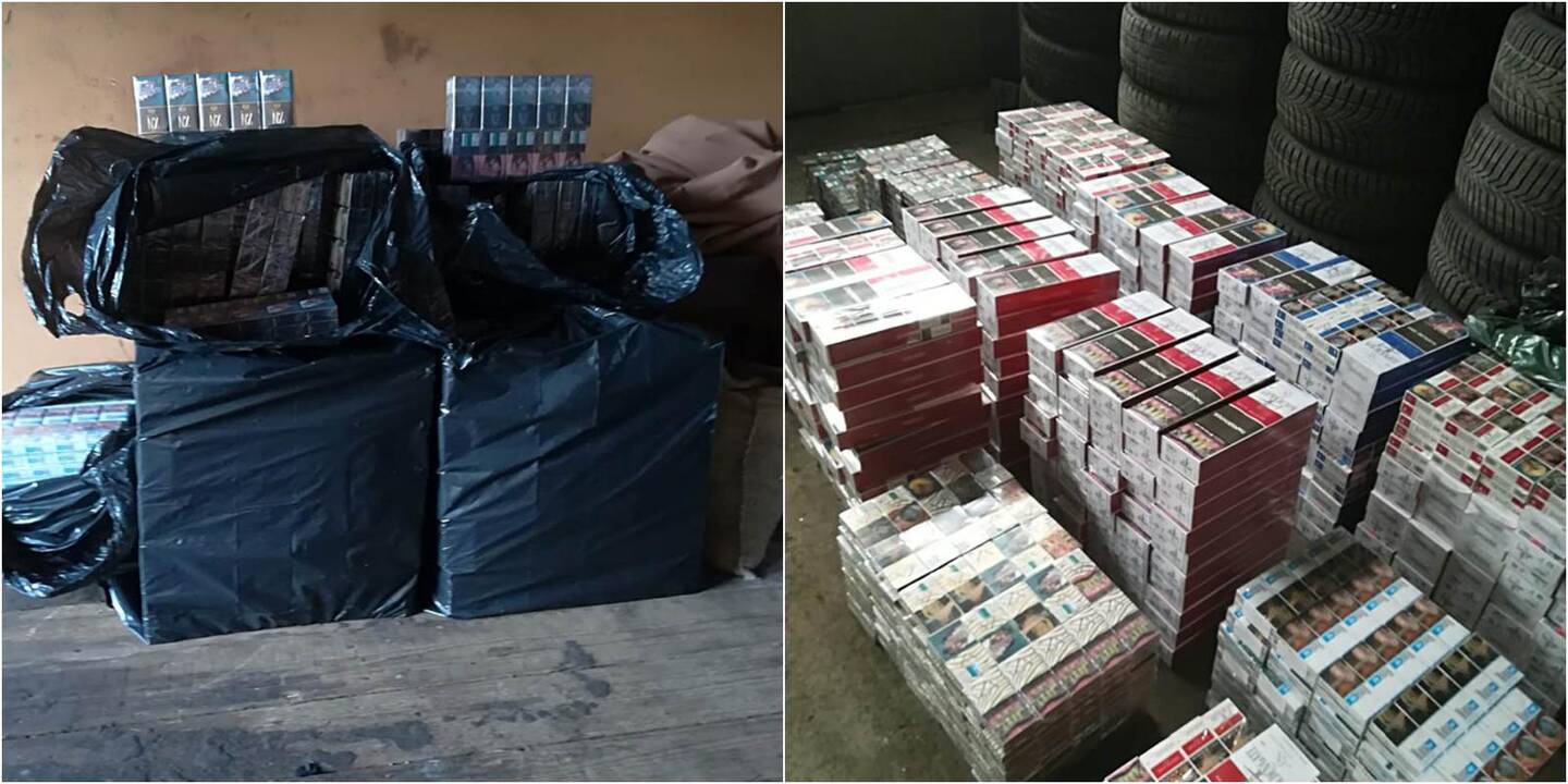 Pagėgių pasieniečiams su įkalčiais įkliuvo cigaretes sandėliavę vyrai