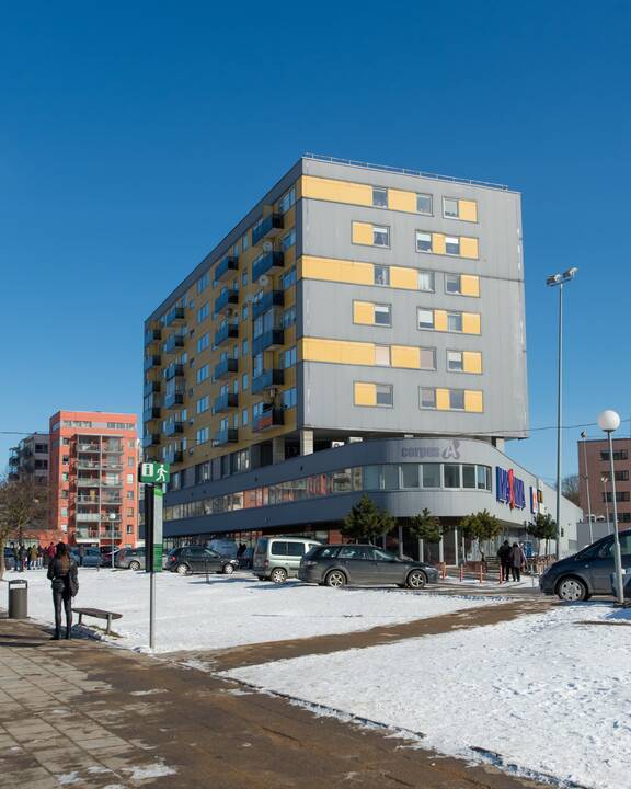 Evakuotas sostinės daugiabutis