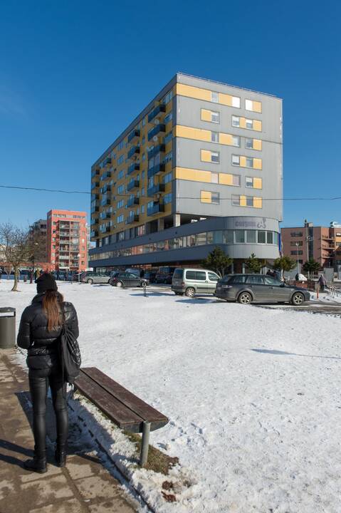 Evakuotas sostinės daugiabutis
