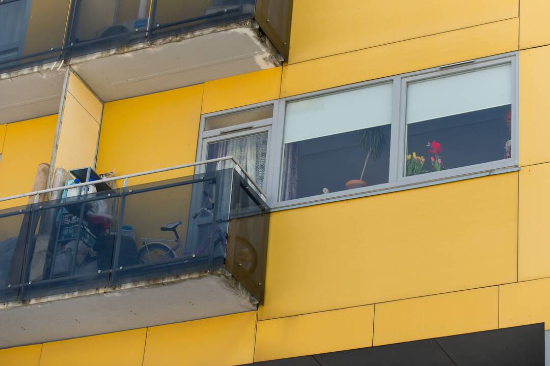 Evakuotas sostinės daugiabutis