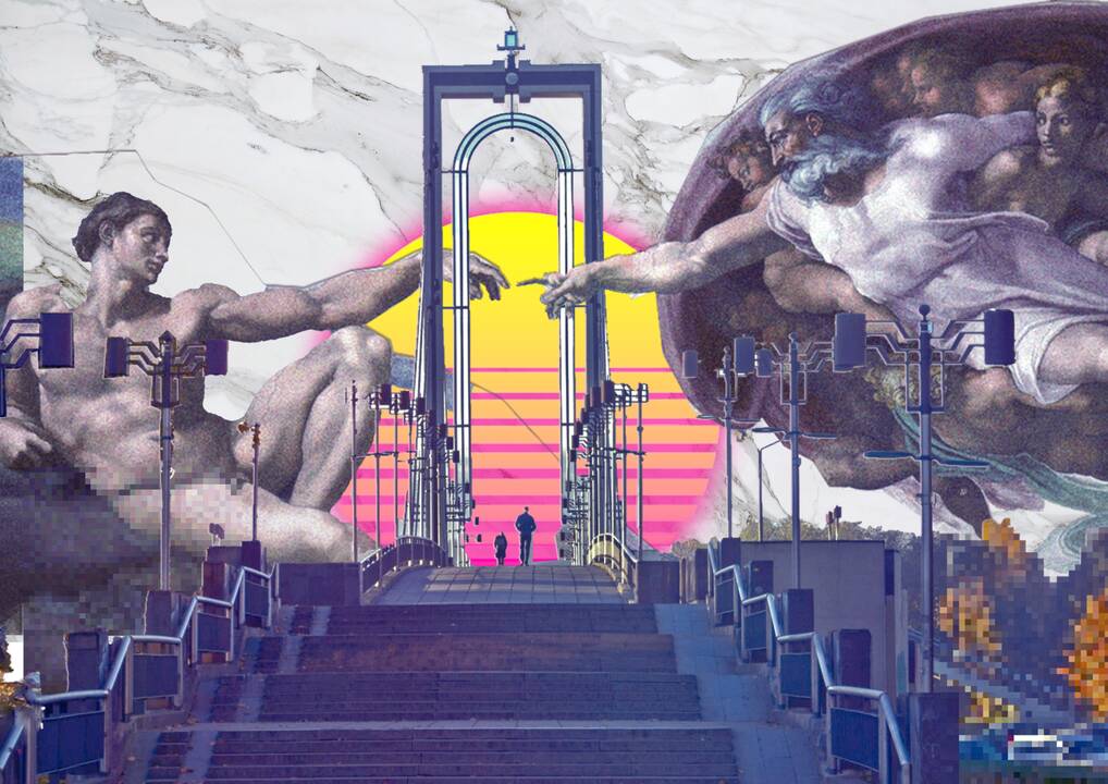 liuzija: žvelgiant per vaporwave filtrą, nostalgiją žadinantis Kaunas atrodo toks, koks niekada nebuvo ir nebus.