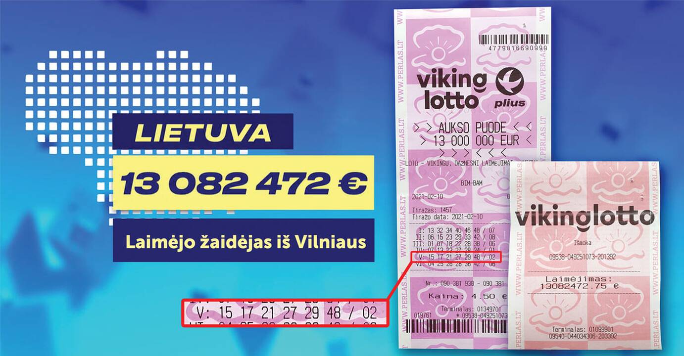 Paaiškėjo 13 milijonų eurų, rekordinės sumos Lietuvoje ir Baltijos šalyse, laimėtojas