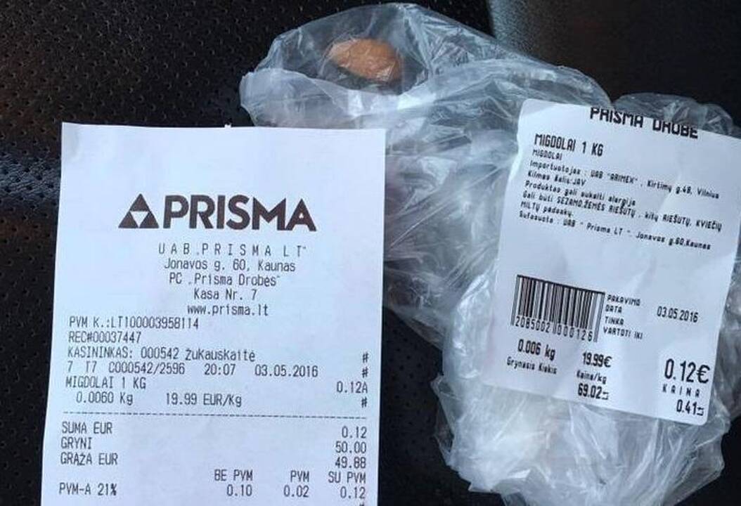 Neatspėsit, kiek teko sumokėti už vieną migdolą